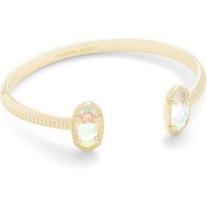 Kendra Scott Elton Gold Cuff Bracelet in Dichroic Glass